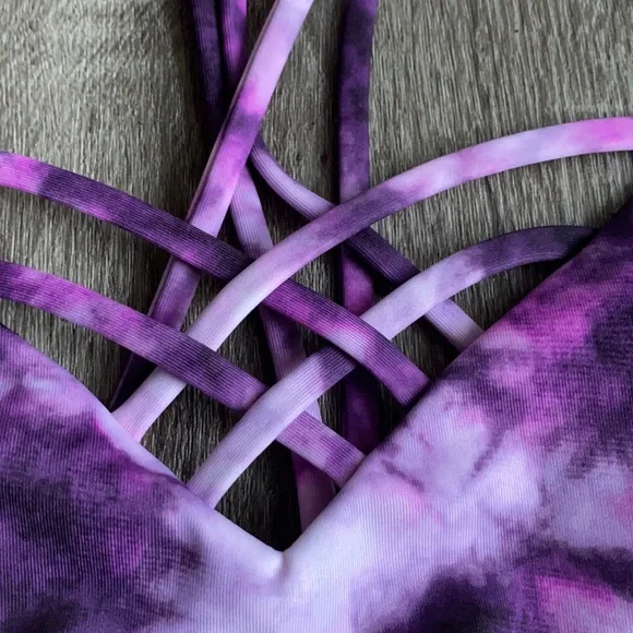 NWOT Joy Lab purple tye dye sports bra - Picture 3 of 6